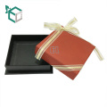 Caja personalizada de la pulsera de la caja de joyería del almacenamiento de la cartulina del papel de encargo del logotipo 2017 con la cinta